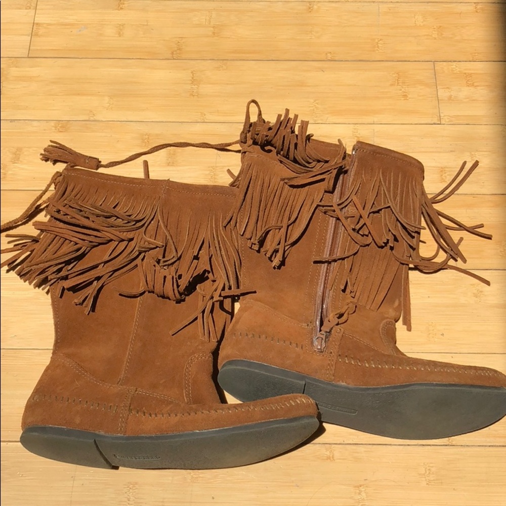 Minnetonka Fringe Boots